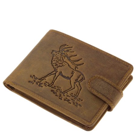 Moška denarnica GreenDeed lovec z vzorcem jelenov ASZ09 / T