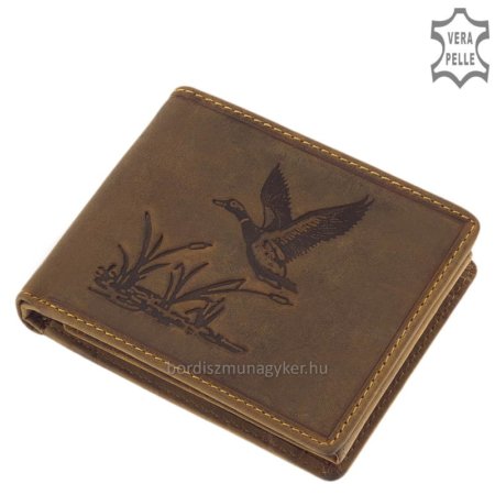 GreenDeed hunter wallet with wild duck pattern AK09