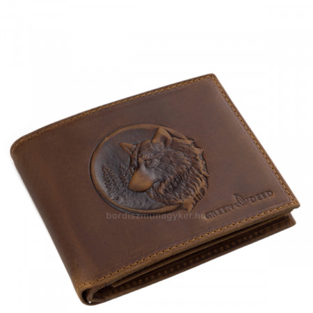 GreenDeed hunting wallet with 3D wolf pattern 3DW1021