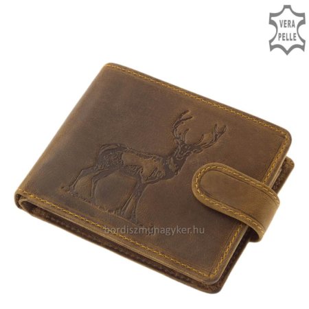 GreenDeed hunter wallet with red deer pattern GIM08 / T