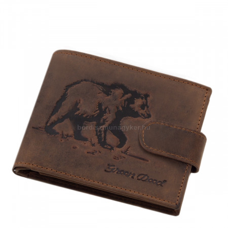 GreenDeed vadász pénztárca medve mintával MDP1021/T barna