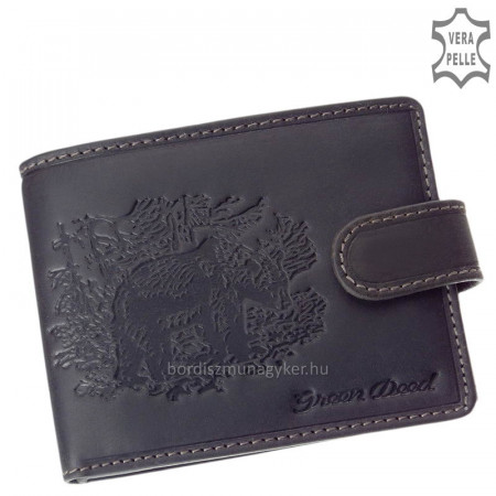 Lovecká peňaženka GreenDeed s medvedím vzorom MEDVE1021/T čierna