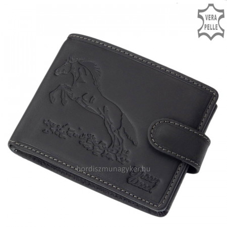 GreenDeed hunting wallet with jumping horse pattern ALU1021/T