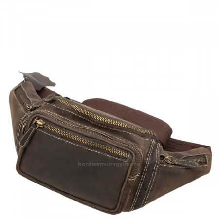 GreenDeed genuine leather men's belt bag brown TA2506