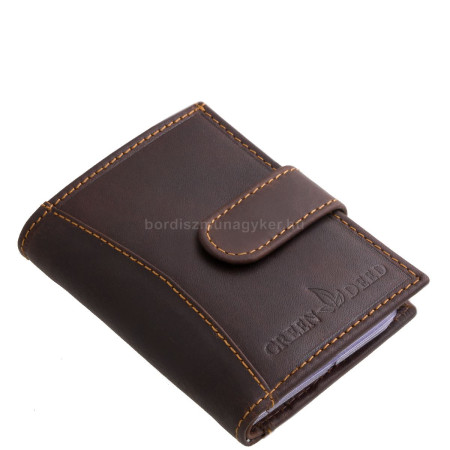 GreenDeed Echtleder-Kartenetui OP2038/T dunkelbraun