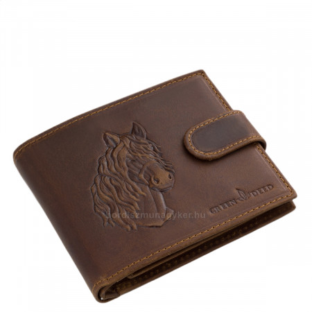 GreenDeed genuine leather wallet with 3D horse pattern 3DH1021/T