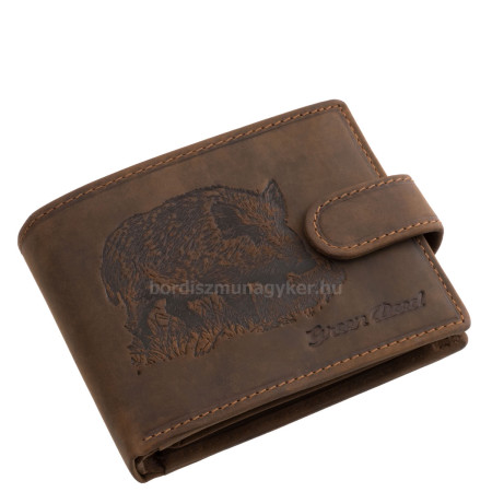 Pánská peněženka GreenDeed z pravé kůže s motivem divočáka BOAR1021/T