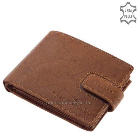 GreenDeed jasnobrązowy portfel w pudełku prezentowym SKB1021/TV.B