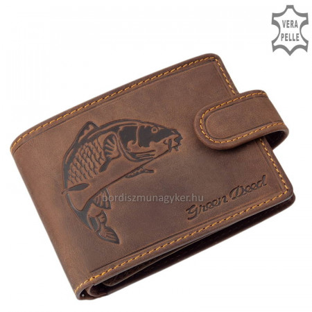 Angler's men's wallet with carp pattern GreenDeed AP102 / T