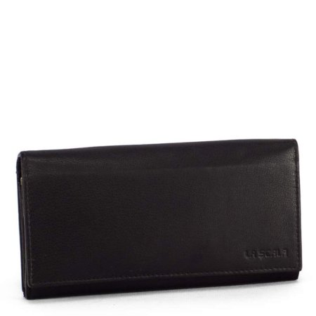 Dámska kožená peňaženka DG30 čierna s rámom
