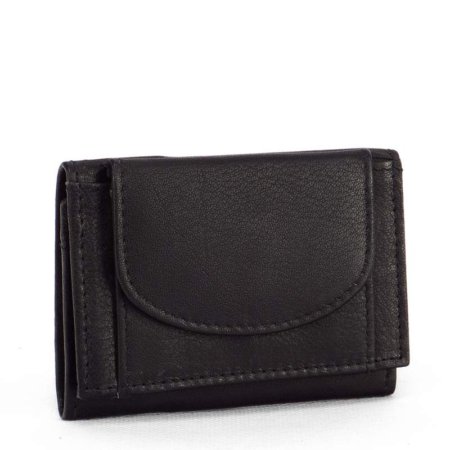 Small leather wallet DG63 black