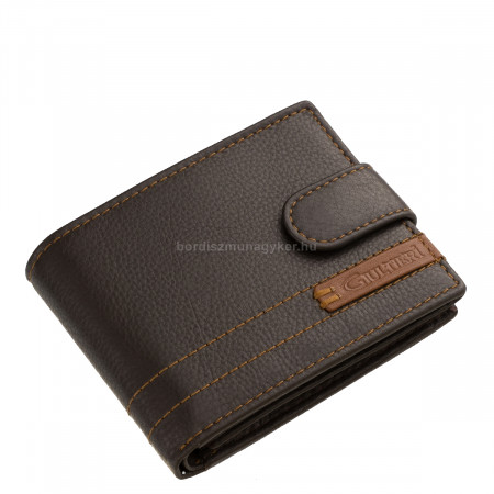 Small leather wallet in gift box brown SMC102/T