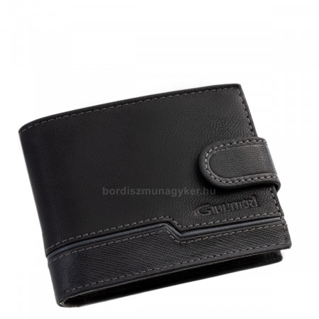 Small leather wallet in gift box black SGG102/T