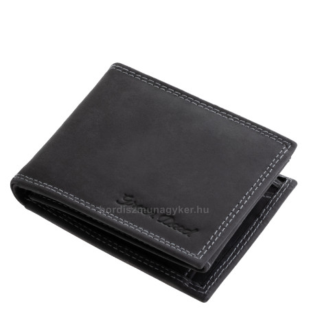 Mały męski portfel z ochroną RFID czarny GreenDeed MHA102