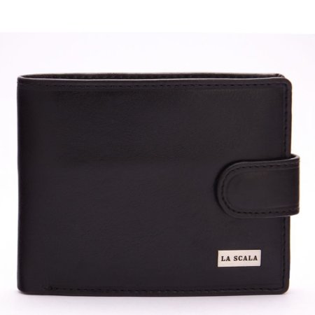 Skórzany portfel męski La Scala czarny R6002L/T