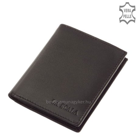 Valódi bőr kártyatartó La Scala AD1008 fekete