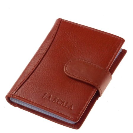 Porte-cartes en cuir La Scala AD30808 / T-rouge
