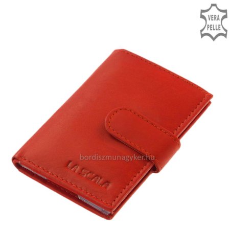 La Scala leather card holder red ACM08-RED