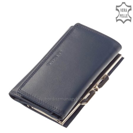 La Scala leather women's wallet DN55020 navy blue