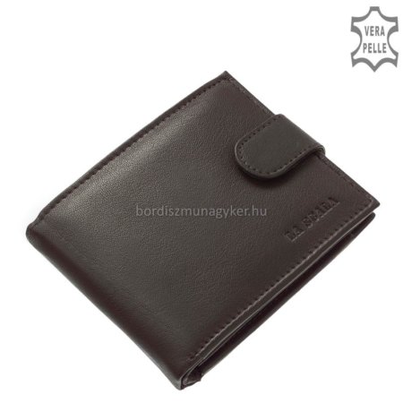 Skórzany portfel męski La Scala ANG455 / T czarny