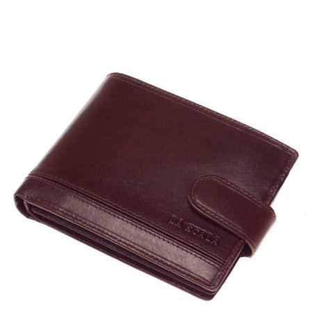 La Scala læderpung til mænd brun PC09 / T