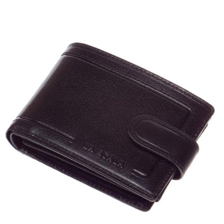 Moška usnjena denarnica La Scala, črna PV102 / T