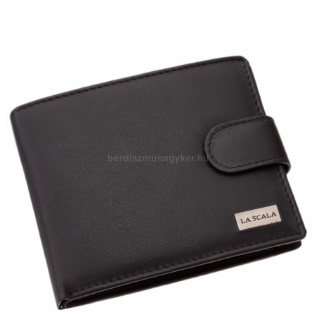 La Scala moška usnjena denarnica črna RFID CNA6002L/T