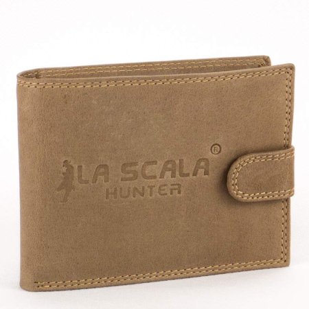 La Scala Hunter férfi bőr pénztárca taupe XV03-05