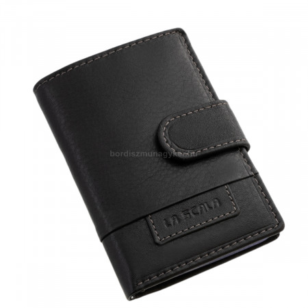 La Scala card holder with switch SCA2038/T black