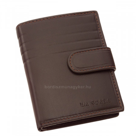 La Scala lille herre læder pung brun VNE-1/T