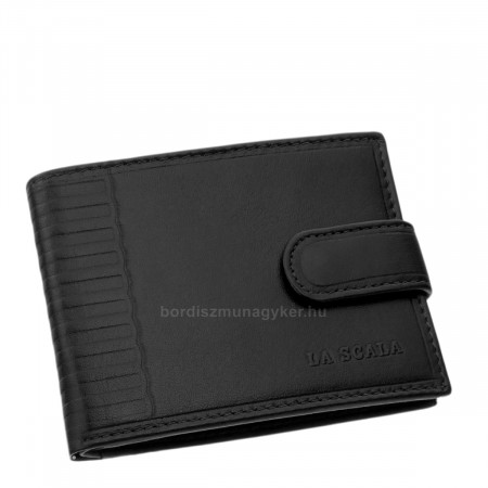 La Scala small men's leather wallet black VNE-9/T