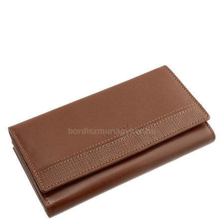 La Scala Damen-Ledergeldbörse in Geschenkbox, dunkelbraun, SBL155