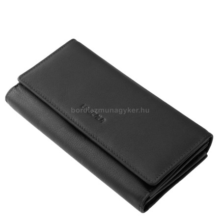 Portafoglio donna in pelle La Scala nero DG155