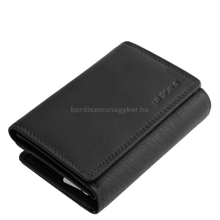 Portfel damski skórzany La Scala czarny DG82221