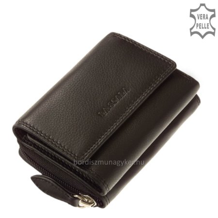 La Scala women's leather wallet black DN36