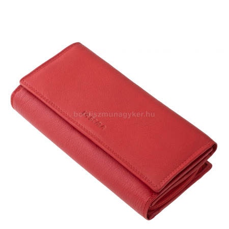 La Scala dames leren portemonnee rood DG452