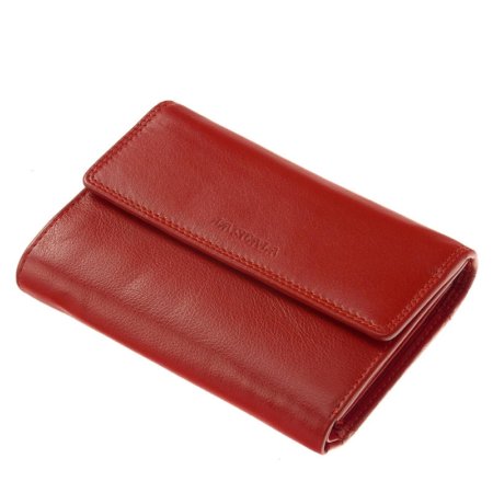 La Scala women's leather wallet red DN121