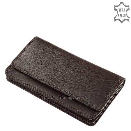 Portefeuille pour femme La Scala marron DN-109