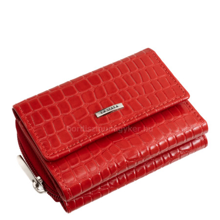 Ženska denarnica La Scala s krokodiljim vzorcem, rdeča, ferrari CRO36