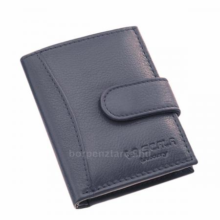La Scala genuine leather card holder RFID blue ANC2038/T