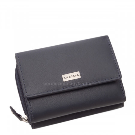 La Scala genuine leather women's wallet RFID blue CNA36