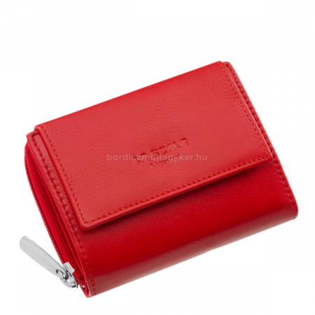 La Scala ægte læder damepung RFID rød ANC1509