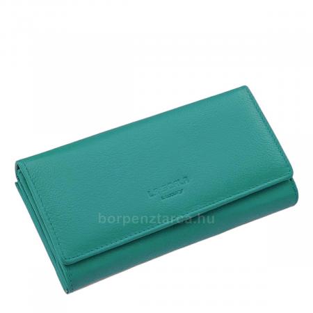 La Scala ægte læder damepung RFID turkis ANC155