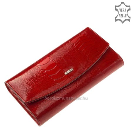 Ženska usnjena denarnica Nicole croco rdeča C74522-603-PI