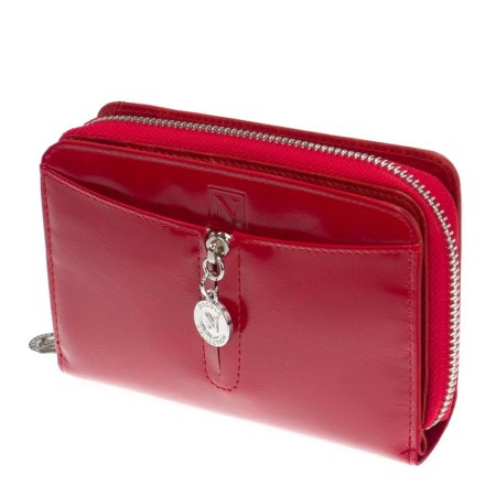Skórzany portfel damski Nicole czerwony 55025