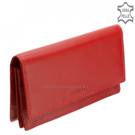 Dámská kožená peněženka módní La Scala DCO109 červená
