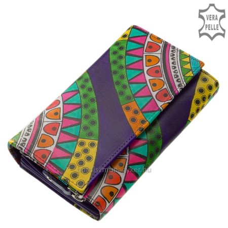 Dámska peňaženka s módnym vzorom GIULTIERI fialová SZI100