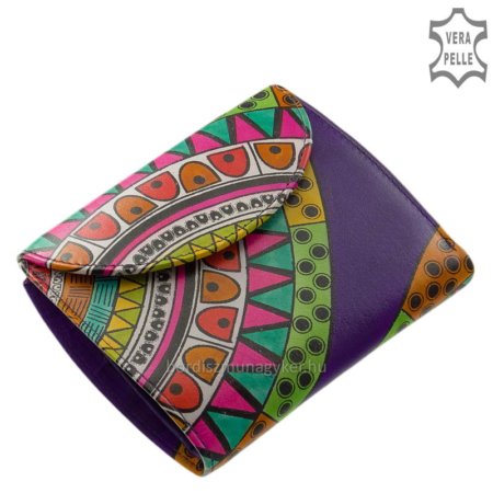 Dámska peňaženka s módnym vzorom GIULTIERI fialová SZI1400