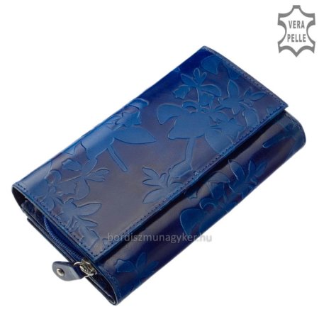 Portefeuille femme avec un motif unique GIULTIERI bleu SSH108