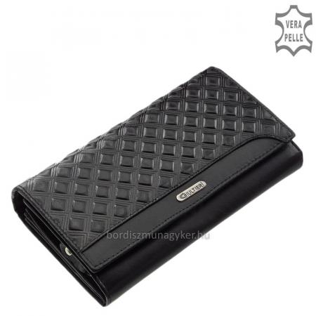 Damenbrieftasche mit einzigartigem Muster GIULTIERI schwarz SUN01
